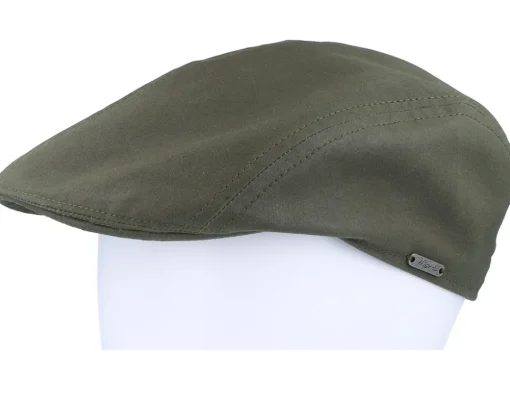 Flat Caps-Wigéns Ivy Modern Cap Olive Flat Cap -
