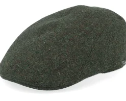 Outlet Wigéns Ivy Modern Cap Olive Melange Flat Cap - Green