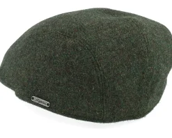 Outlet Wigéns Ivy Modern Cap Olive Melange Flat Cap - Green