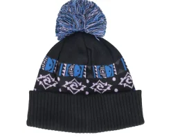 Pom Beanies-Rip Curl Jacquard Tall Beanie Black Pom -
