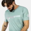 Accessories-Hatstore Jade Green Pink/White T-shirt - Green, Blue