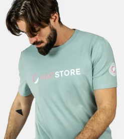 Accessories-Hatstore Jade Green Pink/White T-shirt - Green, Blue