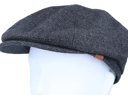 Flat Caps-Barts Jamaica Anthracite Flat Cap -