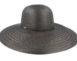 Straw Hat | Sun Hat-Brixton Janae Black Sun Hat -