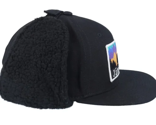 Fashion Wild Spirit Jämtland Canvas Flatbrim Black Earflap -