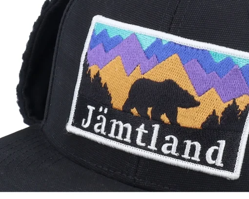 Fashion Wild Spirit Jämtland Canvas Flatbrim Black Earflap -