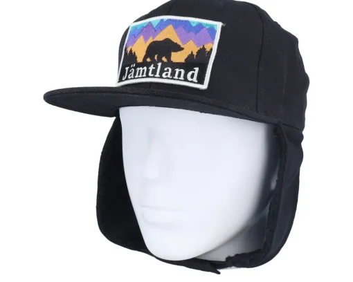 Fashion Wild Spirit Jämtland Canvas Flatbrim Black Earflap -