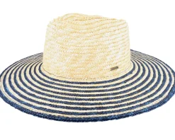 Straw Hat-Brixton Joanna Festival Hat Honey/Joe Blue Straw Hat -