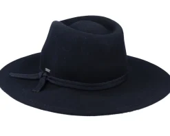 Traveler-Brixton Joanna Packable Hat Black Fedora -