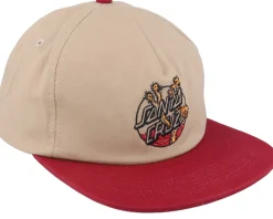 Skate-Santa Cruz Joshua Tree Dot Cap Oat/Blood Strapback -