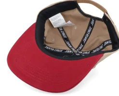 Skate-Santa Cruz Joshua Tree Dot Cap Oat/Blood Strapback -
