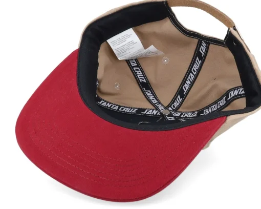 Skate-Santa Cruz Joshua Tree Dot Cap Oat/Blood Strapback -