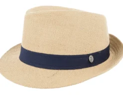 Trilby Hats-Jaxon & James Jute Tan Trilby -