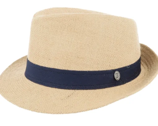 Trilby Hats-Jaxon & James Jute Tan Trilby -