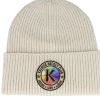 Fashion Hatstore Kalmar HC Rainbow Patch Oatmeal Oversized Cuff -