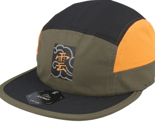 5-Panel-Kumo Kanji Box Cloud Cloudfit Olive/Black/Orange 5-Panel -