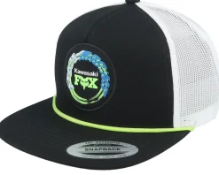 Snapback-Fox Kawasaki Black/White Rope Snapback Trucker -