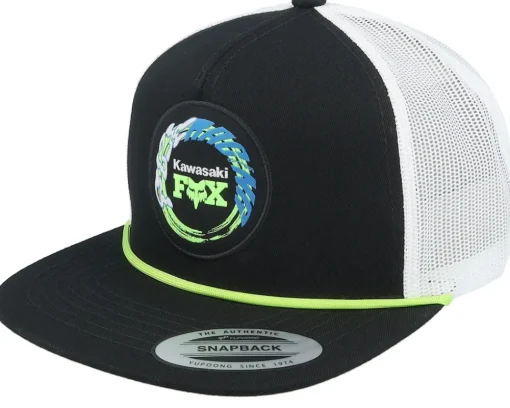 Snapback-Fox Kawasaki Black/White Rope Snapback Trucker -