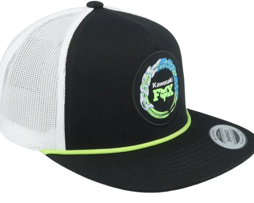 Snapback-Fox Kawasaki Black/White Rope Snapback Trucker -