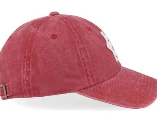 Dad Cap-American Needle KC All Nations Archive Nl Dark Red Dad Cap -