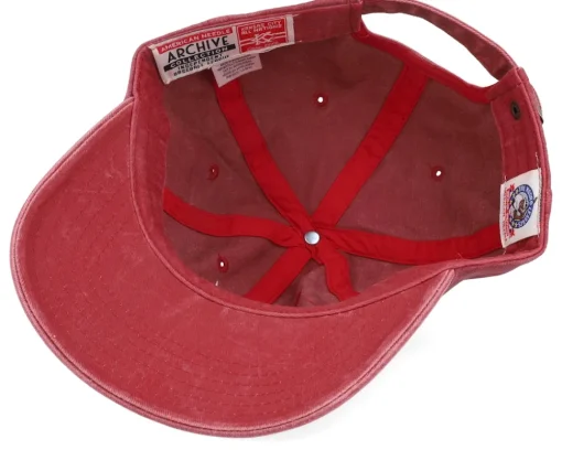 Dad Cap-American Needle KC All Nations Archive Nl Dark Red Dad Cap -
