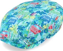 Flat Caps-Stetson Kent Cotton Vanlife Blue Flat Cap -