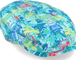 Flat Caps-Stetson Kent Cotton Vanlife Blue Flat Cap -