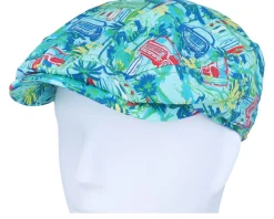 Flat Caps-Stetson Kent Cotton Vanlife Blue Flat Cap -