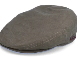Flat Caps-Stetson Kent Ef Outdoor Olive Earflap Flat Cap -