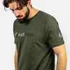 Accessories-Hatstore Khaki Heather Beige/Black T-shirt - Green