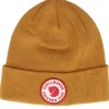 Cuff Beanies-Fjällräven Kids 1960 Logo Hat Acorn Cuff - Yellow