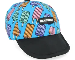 Sale Headster Kids 0-6 Months Pop Neon Blue Short Brim Aqua Dream Adjustable -