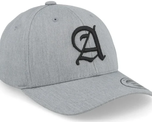 Adjustable-Kiddo Cap Kids A Letter 3d Heather Adjustable - Grey