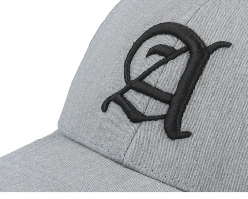 Adjustable-Kiddo Cap Kids A Letter 3d Heather Adjustable - Grey