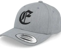 Adjustable-Kiddo Cap Kids A Letter 3d Heather Adjustable - Grey