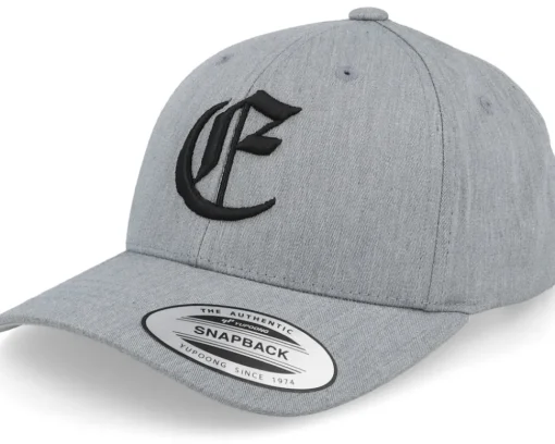 Adjustable-Kiddo Cap Kids A Letter 3d Heather Adjustable - Grey