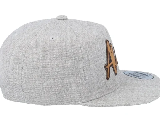 Snapback-Kiddo Cap Kids Alice Engraved Patch Heather Snapback - Grey