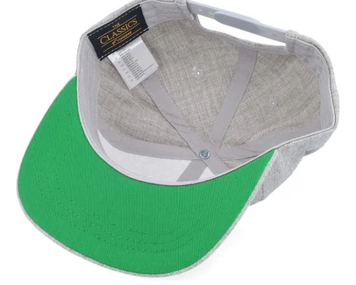 Snapback-Kiddo Cap Kids Alice Engraved Patch Heather Snapback - Grey