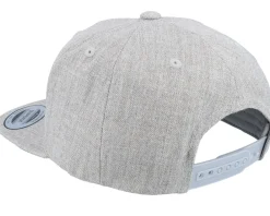 Discount Kiddo Cap Kids Alma Engraved Patch Heather Snapback - Grey