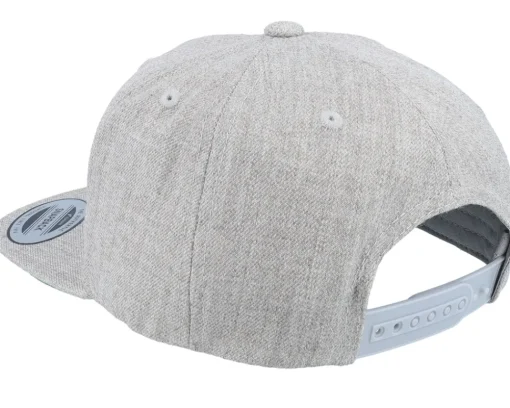 Discount Kiddo Cap Kids Alma Engraved Patch Heather Snapback - Grey