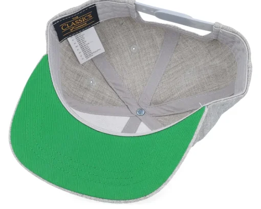 Discount Kiddo Cap Kids Alma Engraved Patch Heather Snapback - Grey