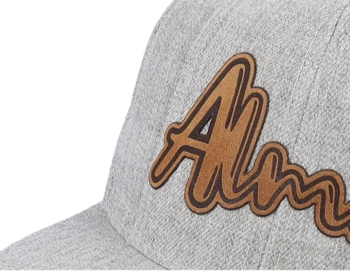 Discount Kiddo Cap Kids Alma Engraved Patch Heather Snapback - Grey