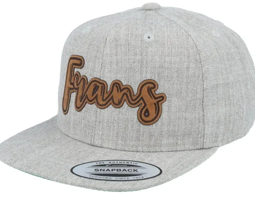 Discount Kiddo Cap Kids Alma Engraved Patch Heather Snapback - Grey