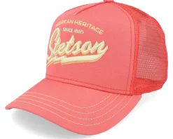 Sale Stetson Kids American Heritage Classic Salmon Trucker - Red