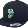 Best Kiddo Cap Kids Angry Dinosaur T-Rex Black Snapback -