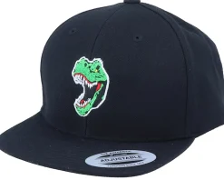 Best Kiddo Cap Kids Angry Dinosaur T-Rex Black Snapback -