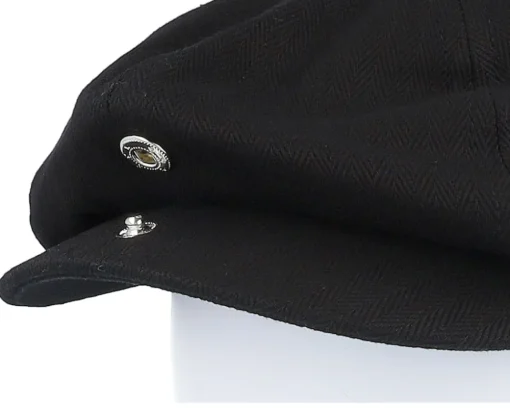 Fashion Brixton Kids Baby Brood Black Snap Cap -
