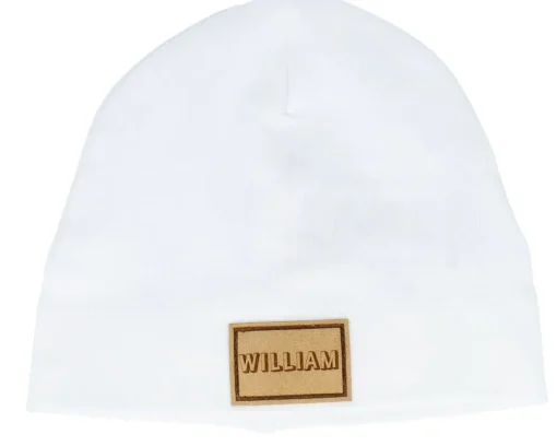 Traditional Beanies-Babybugz Kids Baby Engraved Suede Patch Powder Beanie - Pink