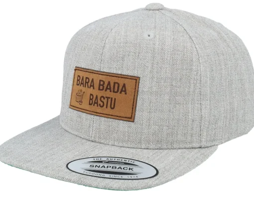 Snapback-Kiddo Cap Kids Bara Bada Bastu Engraved Heather Grey Snapback -