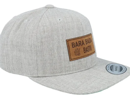 Snapback-Kiddo Cap Kids Bara Bada Bastu Engraved Heather Grey Snapback -